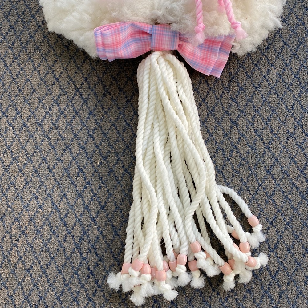 Easter Macrame Wall/Door Decor 70’s Vintage Easter Bunny - Picture 4 of 8
